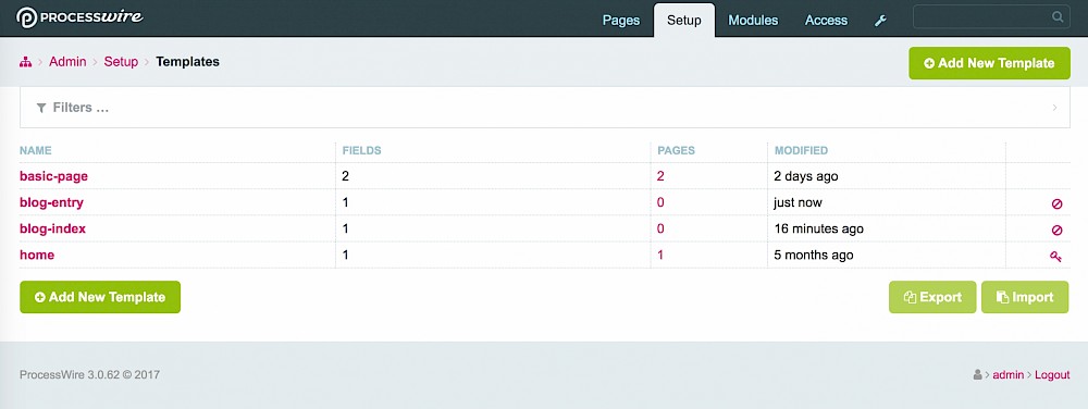 blog-index and blog-entry templates