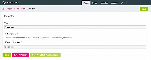 Template family settings and using the 'Add new' button