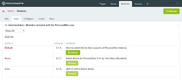 Enabling the new Uikit admin theme
