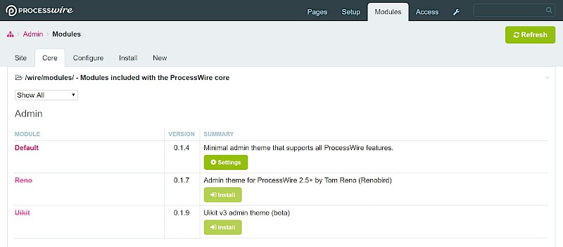 Enabling the new Uikit admin theme